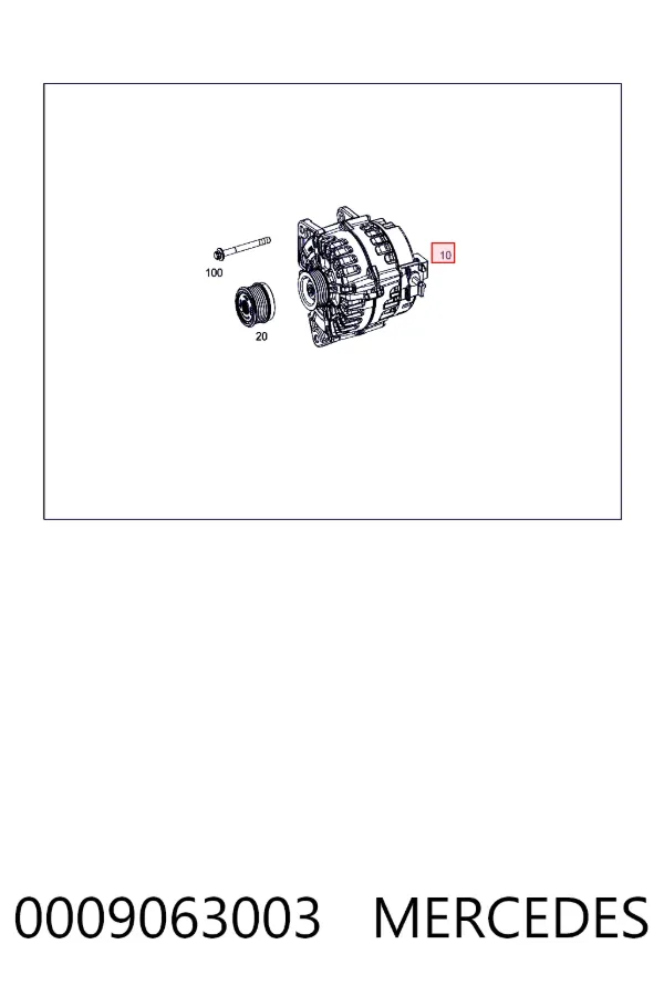 A0009063003 Mercedes Авто генератор