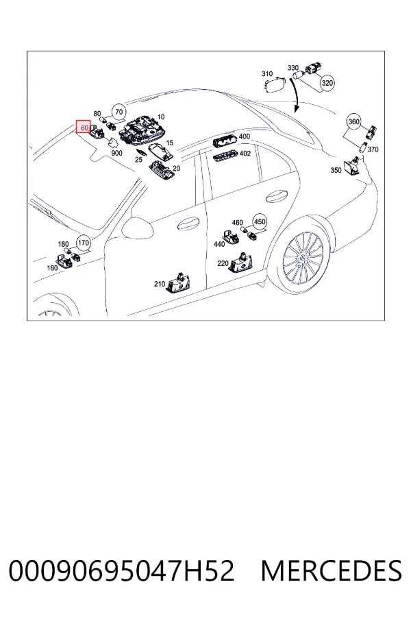 A0009069504 Mercedes 