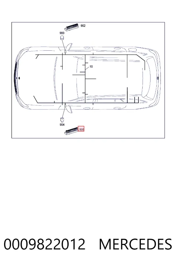 Купити A0009822012 Mercedes 