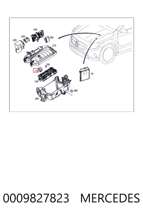  Mercedes A0009827823