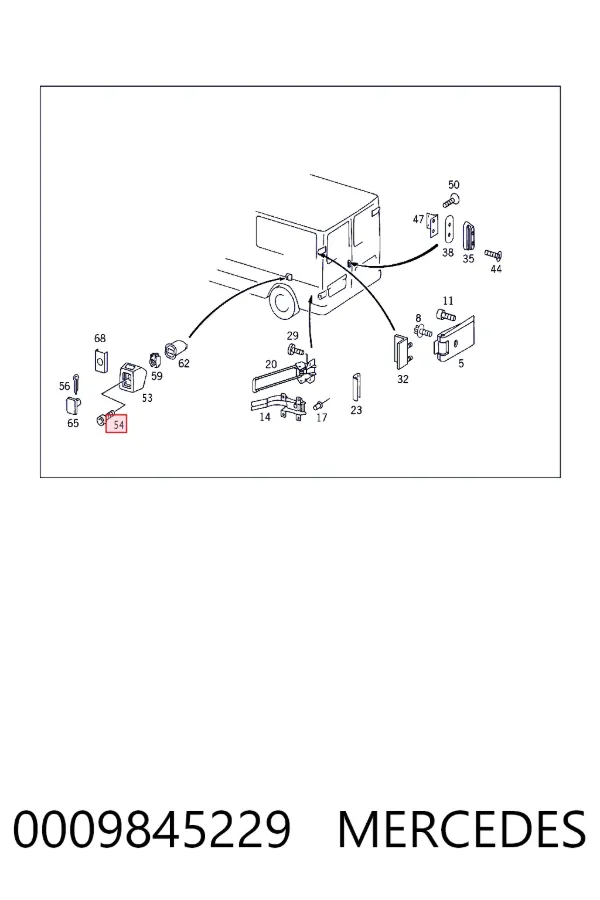 A0009845229 Mercedes 