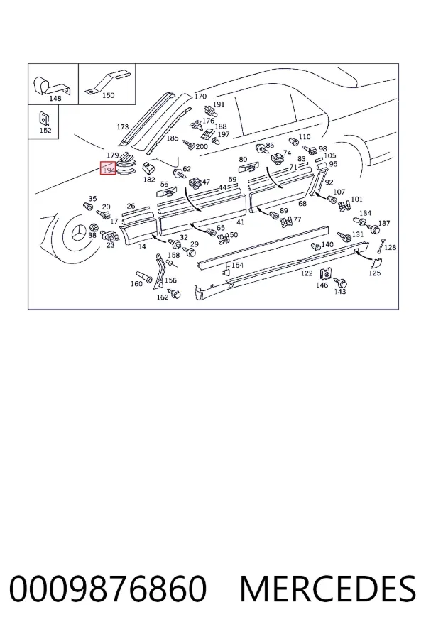 A0009876860 Mercedes 