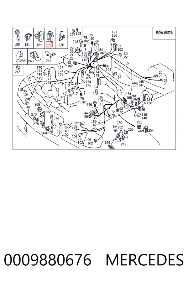 Купити A0009880676 Mercedes 