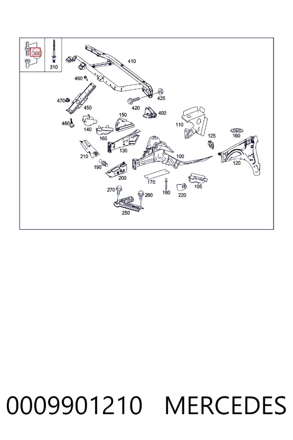  Mercedes A0009901210 ціна, від 33.92 USD