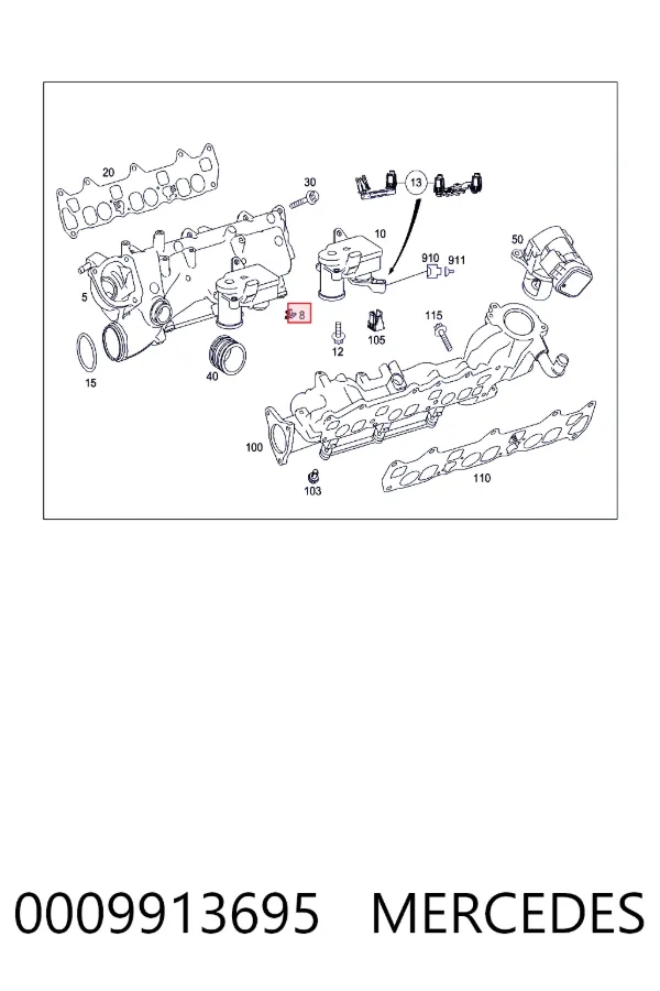 A0009913695 Mercedes 