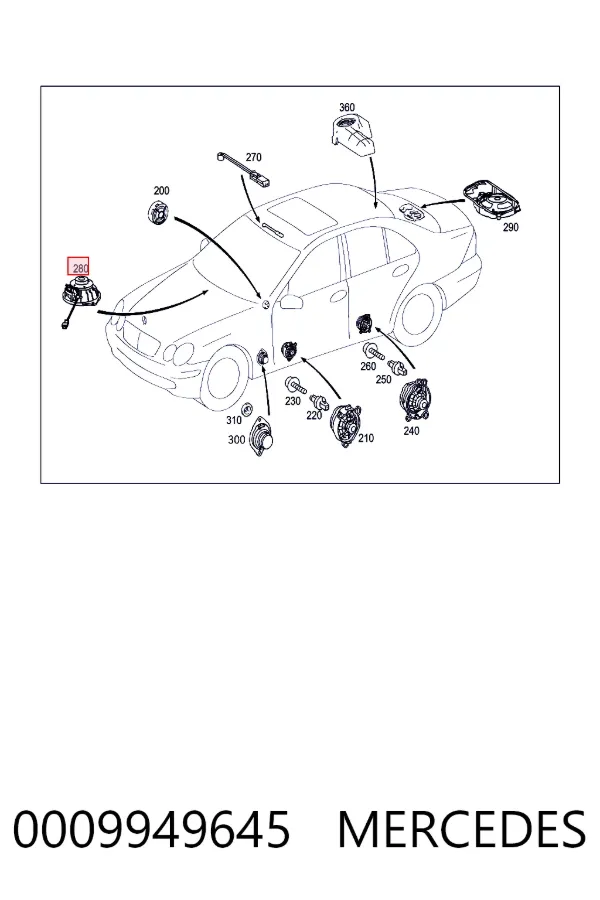 A0009949645 Mercedes 