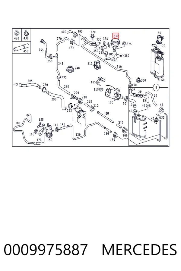 A0009975887 Mercedes 