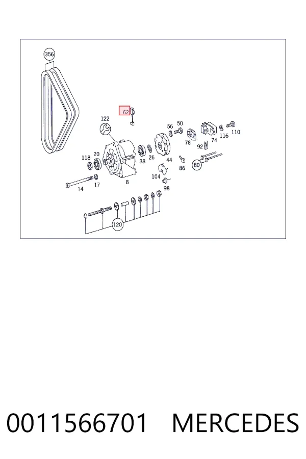  Mercedes A0011566701