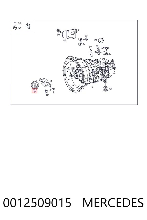 Вижимний підшипник A0012509015 Mercedes