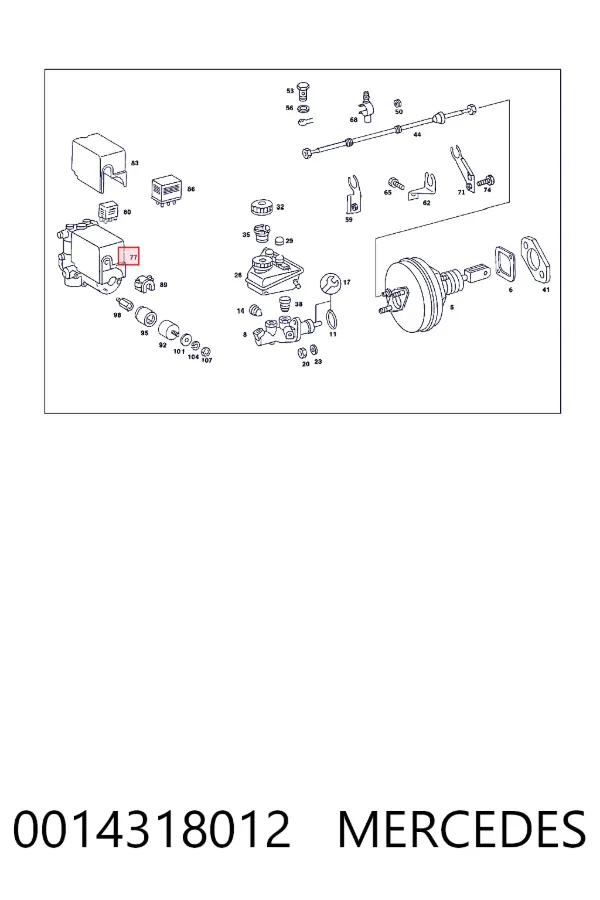 Купити A0014318012 Mercedes Гідроблок АБС