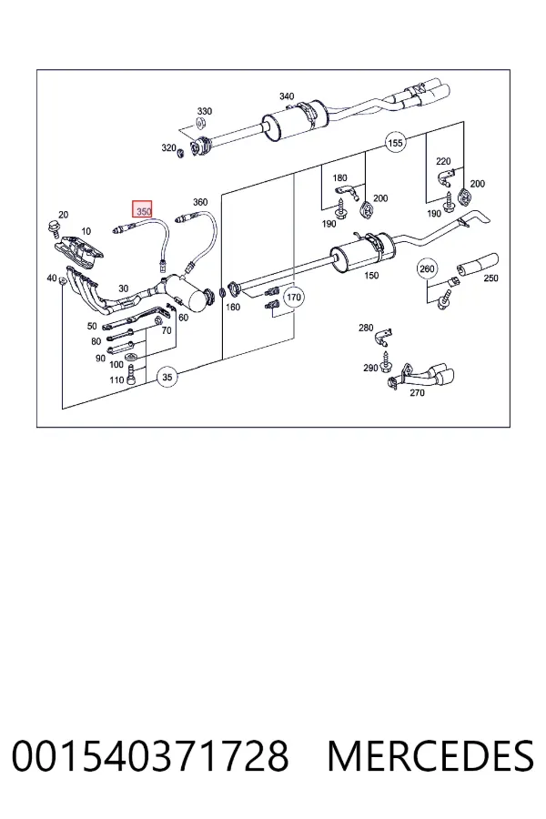 A0015403717 Mercedes Датчик кисню