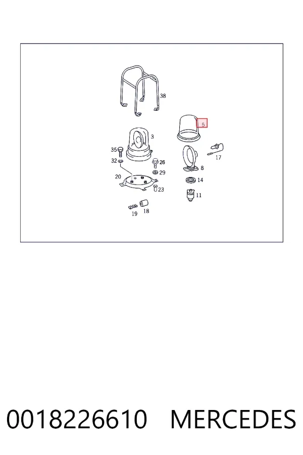 A0018226610 Mercedes Проблисковий маяк