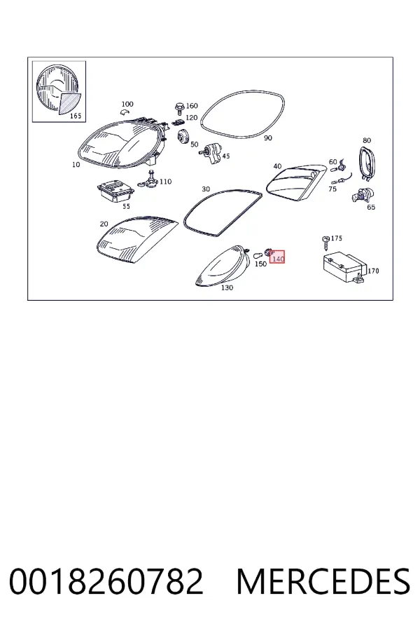 Купити A0018260782 Mercedes 
