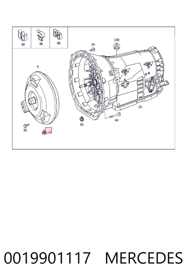 Пробка заливна заднього (переднього) моста Mercedes A0019901117 ціна, від 4.79 USD