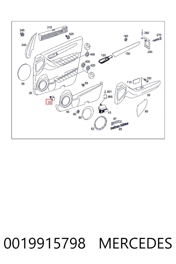 A0019915798 Mercedes 