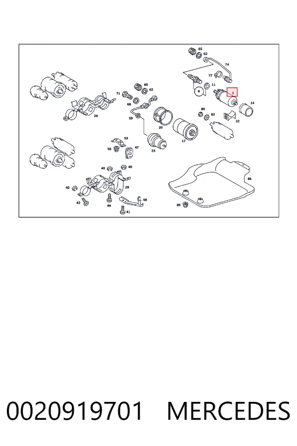 Насос паливний занурювальний Mercedes A0020919701