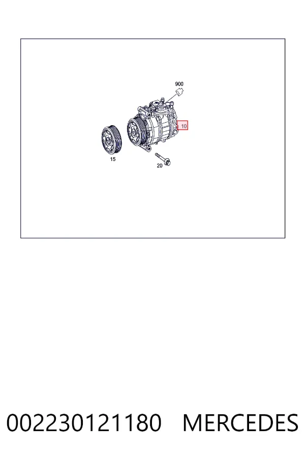Купити A0022301211 Mercedes Компресор кліматичної установки