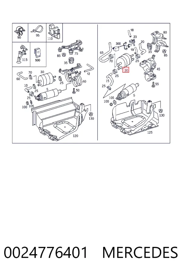 A0024776401 Mercedes Фільтр палива