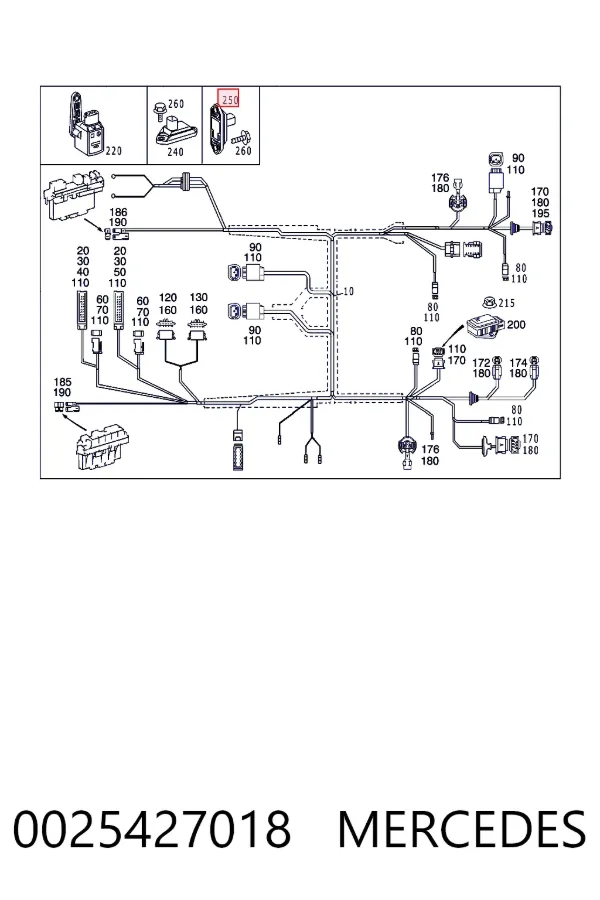  Mercedes A0025427018 ціна, від 12.65 USD