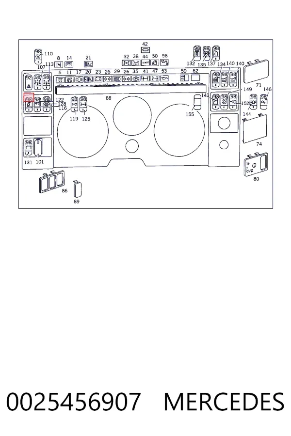  A0025456907 Mercedes