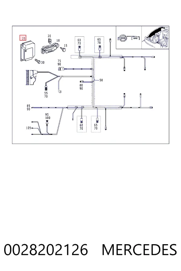 Купити A0028202126 Mercedes 