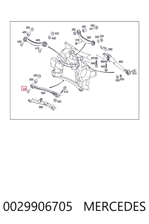  Mercedes A0029906705 ціна, від 32.82 USD