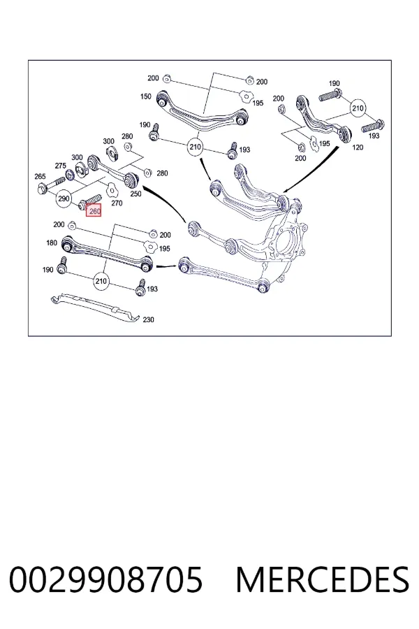 A0029908705 Mercedes 