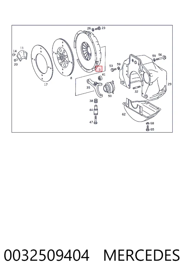 A0032509404 Mercedes Натискний диск зчеплення