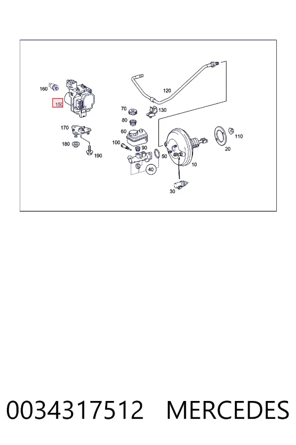 Блоки ABS Mercedes A0034317512