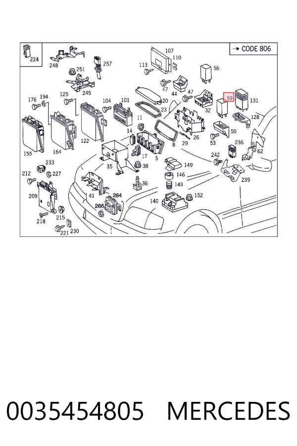 Купити A0035454805 Mercedes 