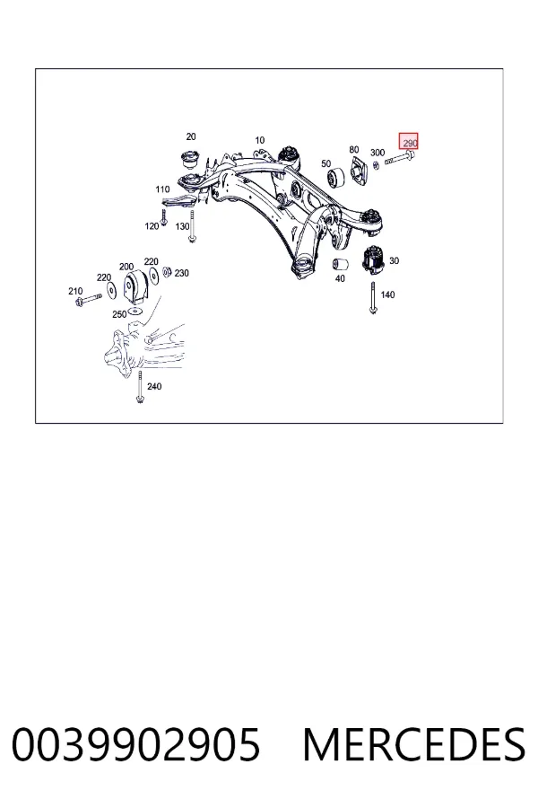 Купити A0039902905 Mercedes 