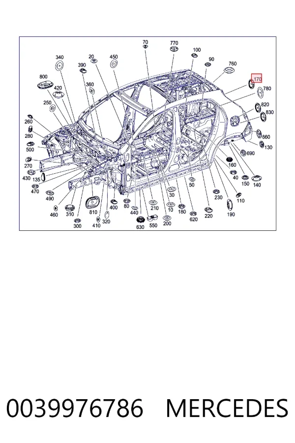 Кришка бачка омивача Mercedes A0039976786 ціна, від 1.74 USD