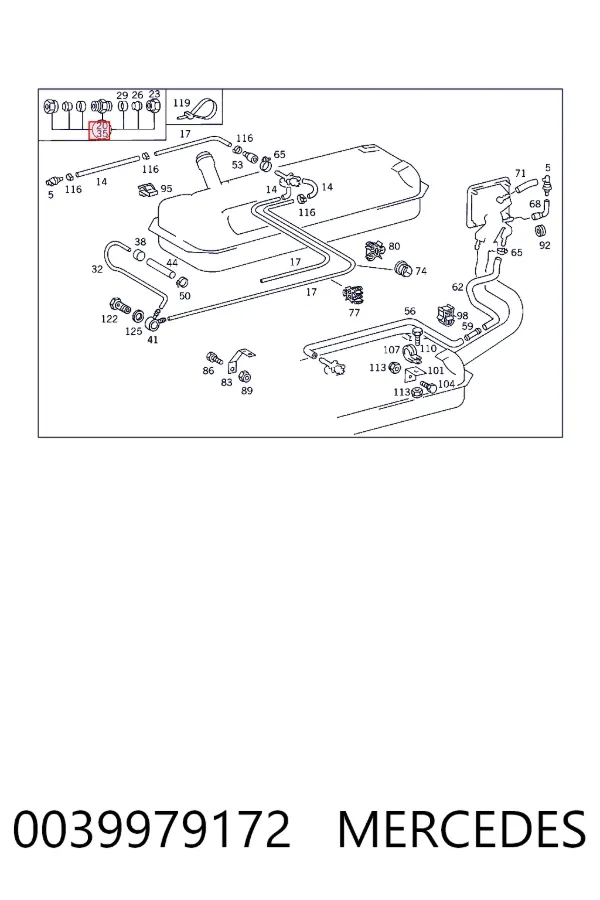 A0039979172 Mercedes 