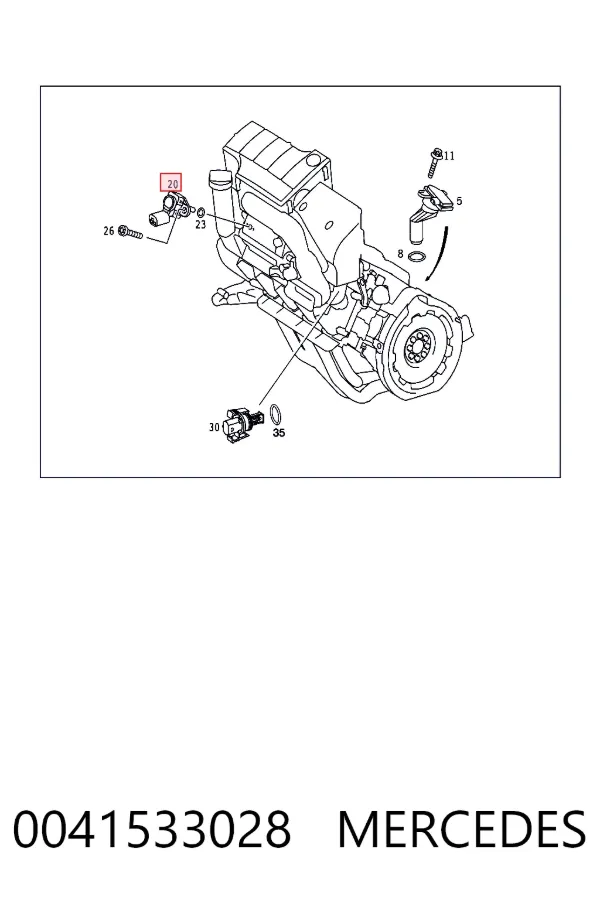 MAP сенсор Mercedes A0041533028 ціна, від 12.43 USD