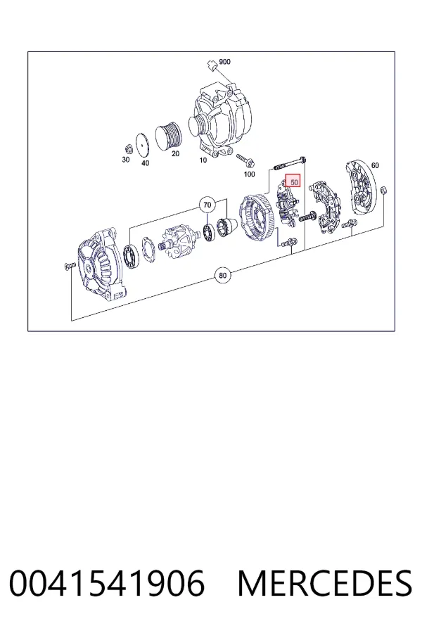 Реле зарядки генератора Mercedes A0041541906 ціна, від 60.78 USD