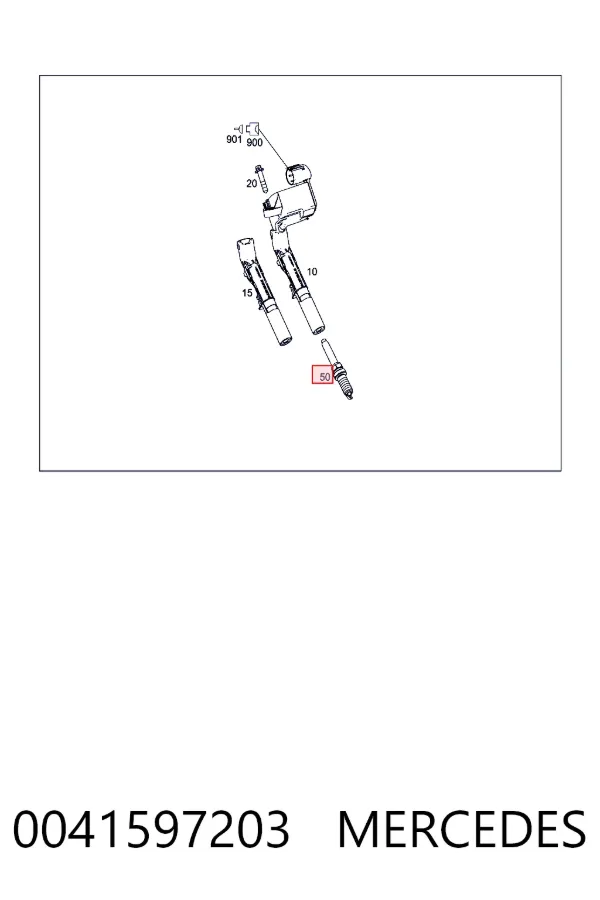 A0041597203 Mercedes Свіча запалювання