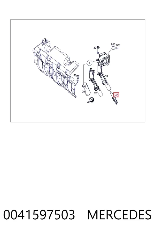 Купити A0041597503 Mercedes Свічка запалювання