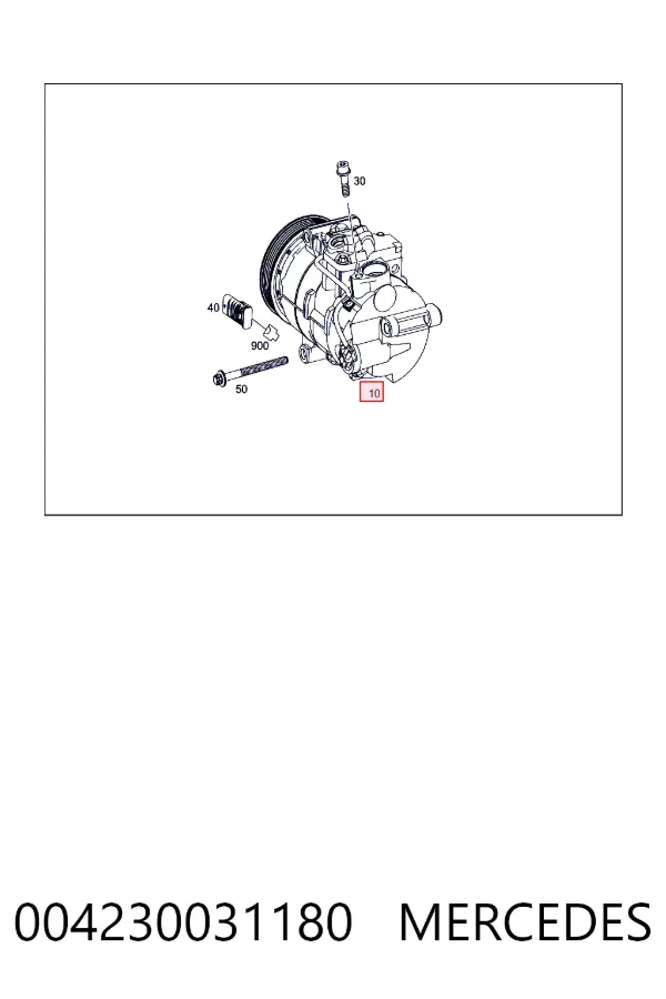 Насос кондиціонера Mercedes A0042300311