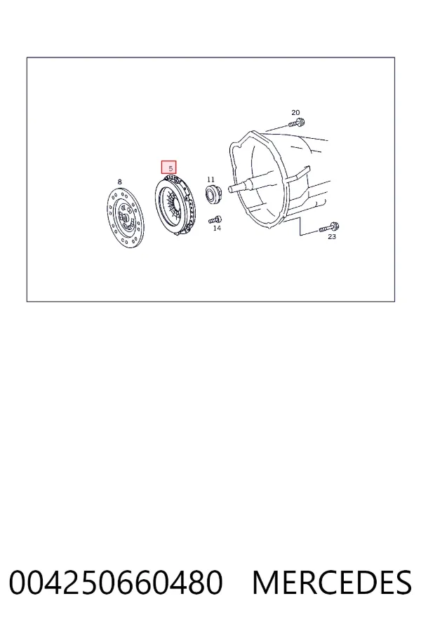 Корзина зчеплення A0042506604 Mercedes