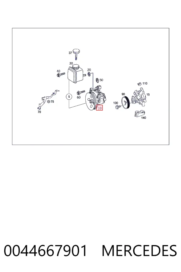 Насос ГПК Mercedes A0044667901 ціна, від 98.76 USD