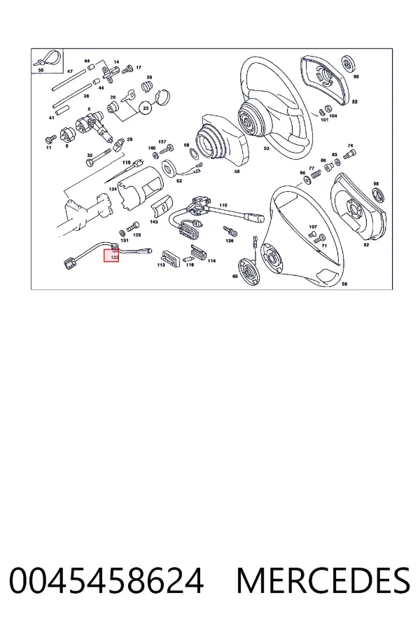 Контакти замку запалювання Mercedes A0045458624 ціна, від 412.16 USD