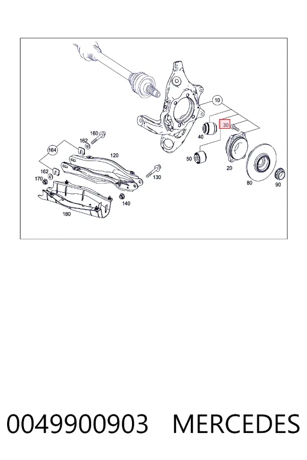  Mercedes A0049900903 ціна, від 13.44 USD