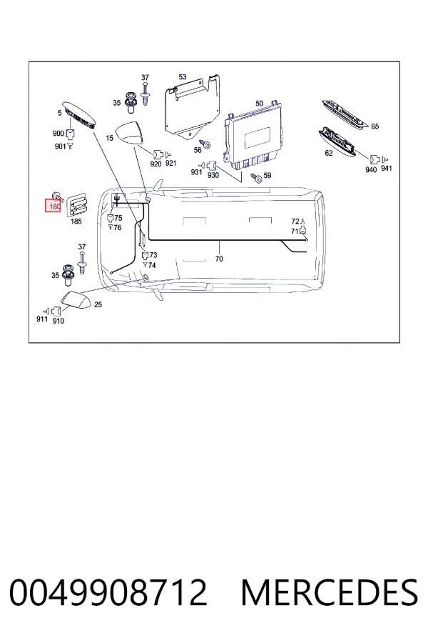 A0049908712 Mercedes 