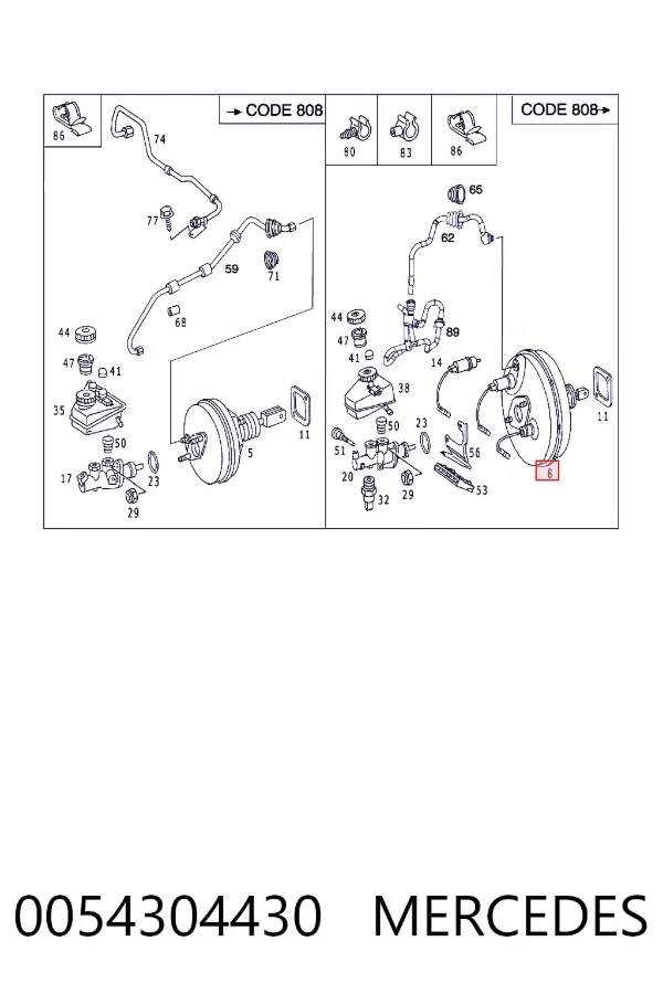 Купити A0054304430 Mercedes ВПГ