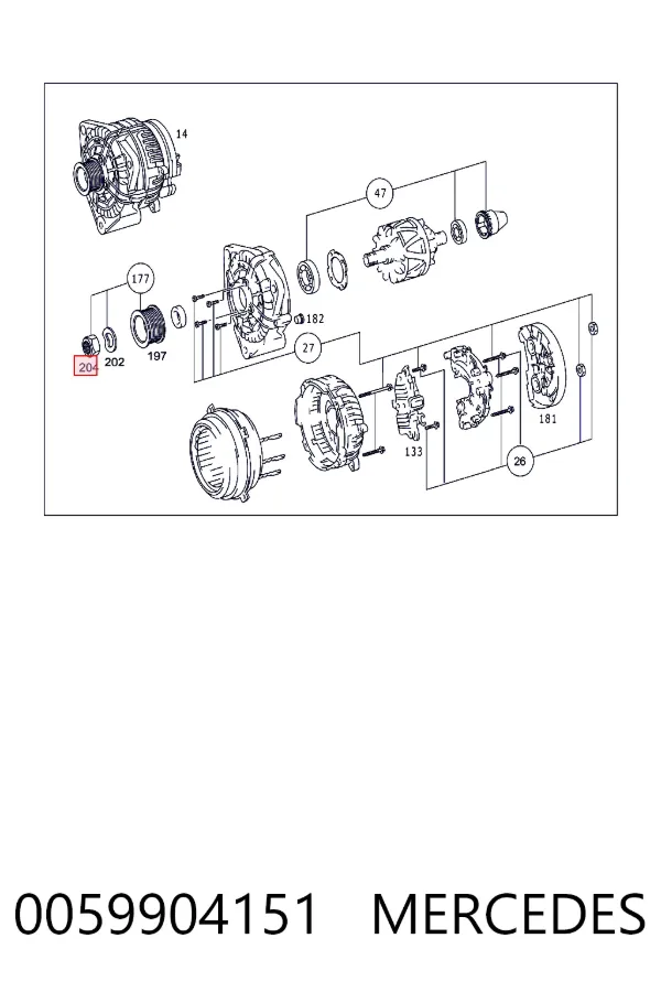 A0059904151 Mercedes 