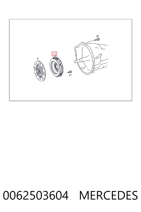 Пелюстковий кошик зчеплення Mercedes A0062503604 ціна, від 120.87 USD