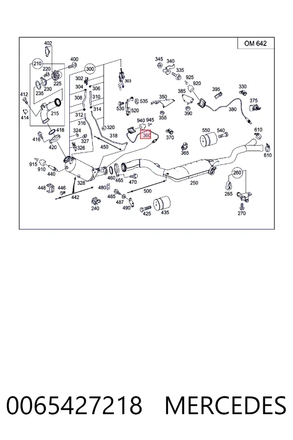 Датчик оксидів азоту NOX, задній Mercedes A0065427218 ціна, від 304.21 USD