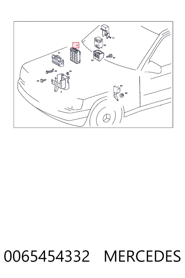 Купити A0065454332 Mercedes 