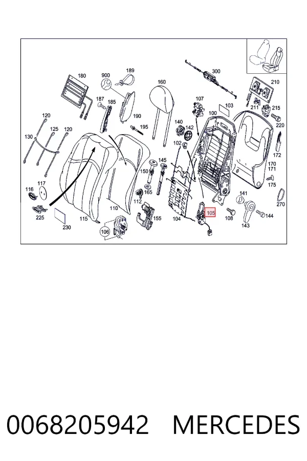  Mercedes A0068205942 ціна, від 25.68 USD