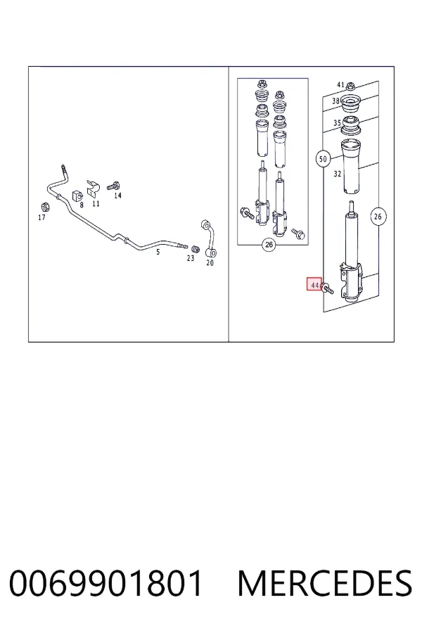 Купити A0069901801 Mercedes 